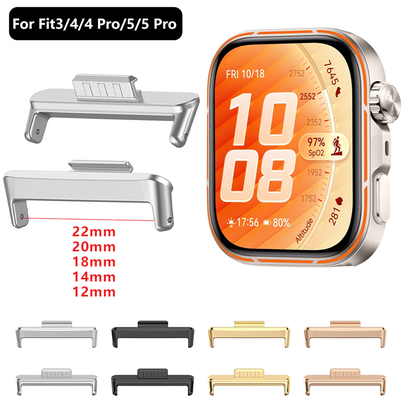 Watch Band Connector - 1Pair 12/14/18/20/22mm Metal Connector for Huawei