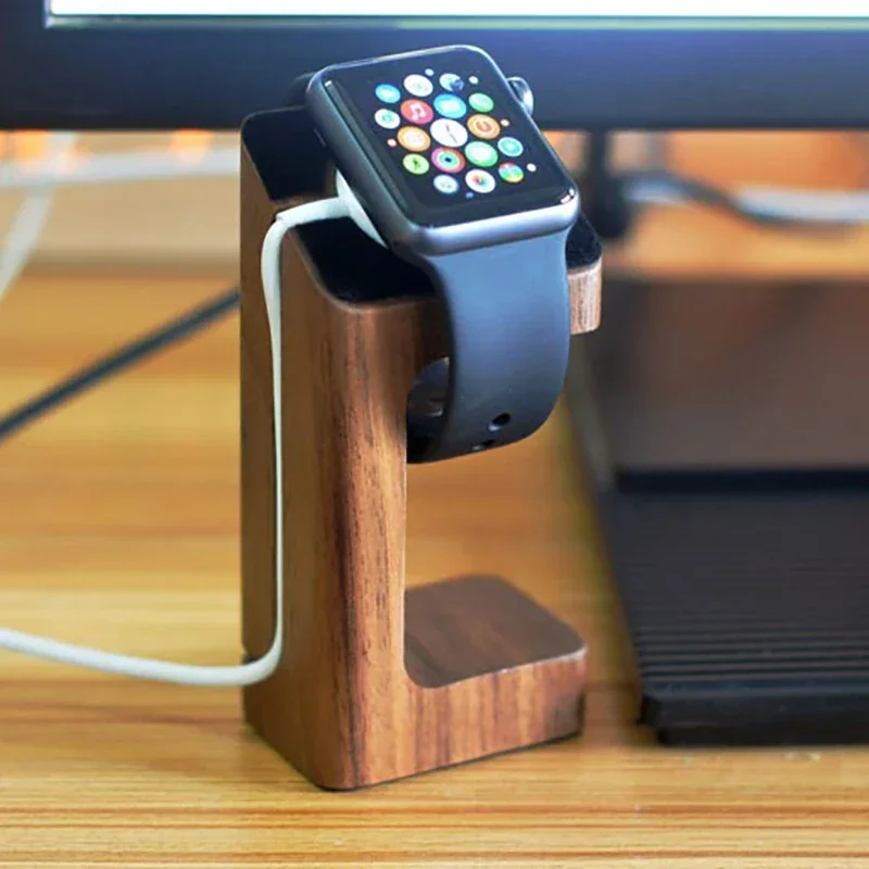 Wooden Apple Watch Charger Sta – Smartwatch Watch Accessories recenzja i cena