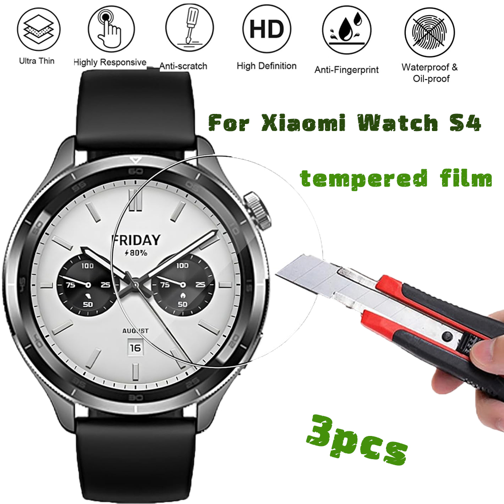 3PCS Tempered Glass Smartwatch – Xiaomi Smartwatch S4 Accessories recenzja i cena