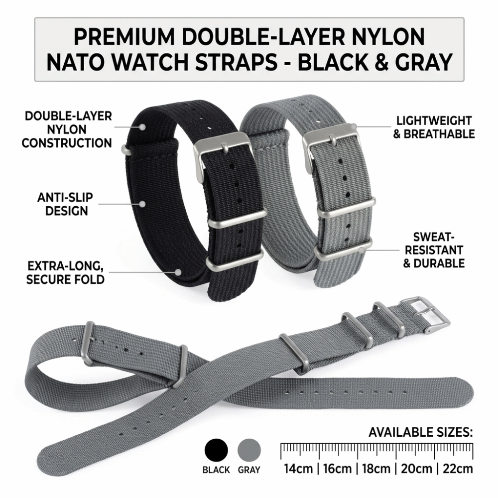 14/16/18/20/22mm NATO Watch Ba – Nylon Nato Strap recenzja i cena