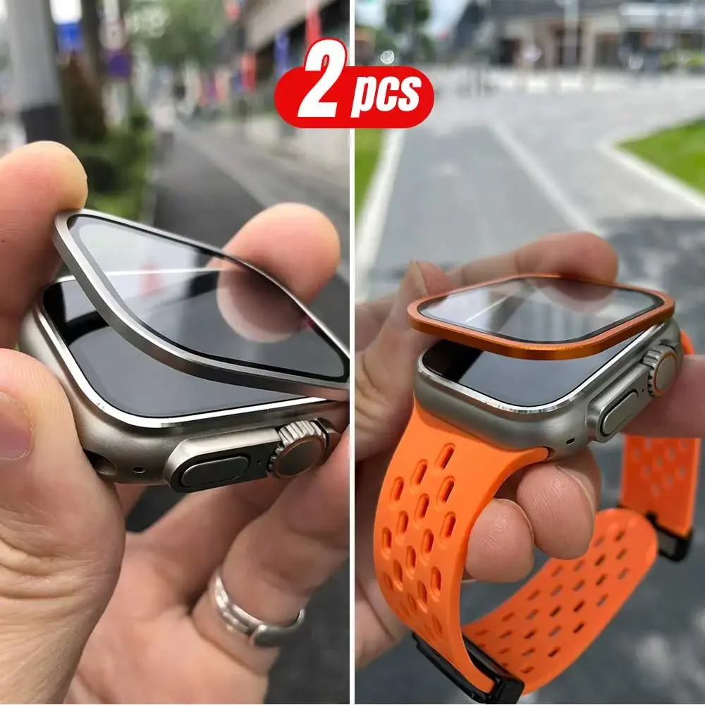 2PCS Titanium Metal Frame for  – Smartwatch Straps & Accessories recenzja i cena