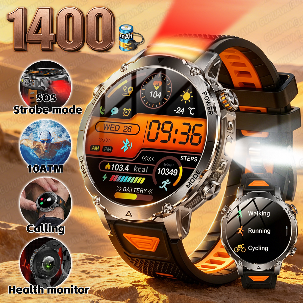 2026New Outdoor Military Shini – Smartwatch Nexus recenzja i cena
