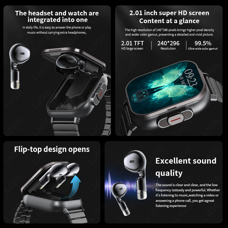 NFC Smart Watch TWS 2-in-1 Hea – Smartwatch Nexus recenzja i cena