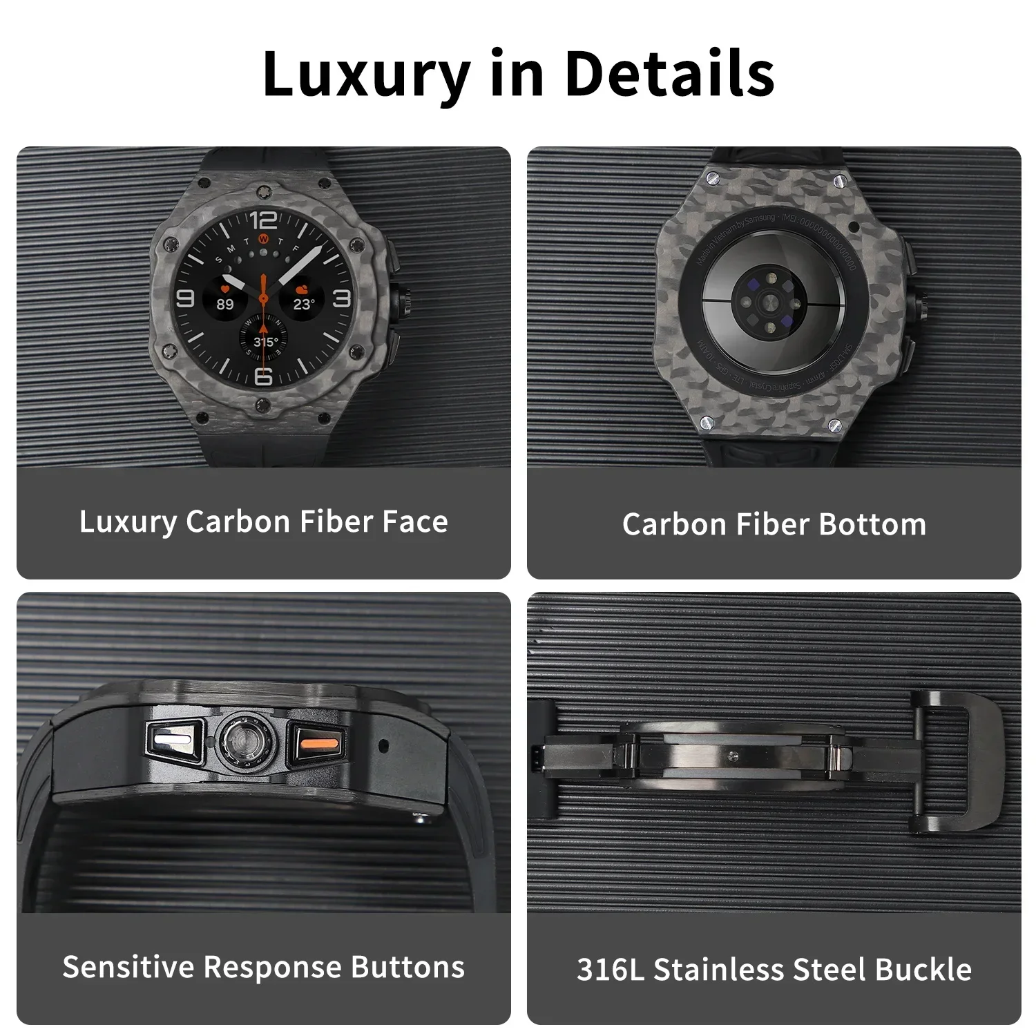 Luxury Modification Kit for Sa – Samsung Smartwatch Ultra Accessories recenzja i cena