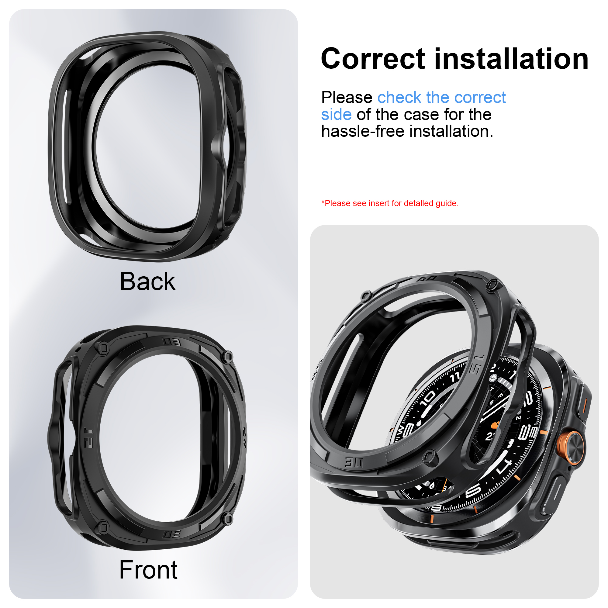 Case for Samsung Galaxy Watch  – Samsung Smartwatch Ultra Accessories recenzja i cena