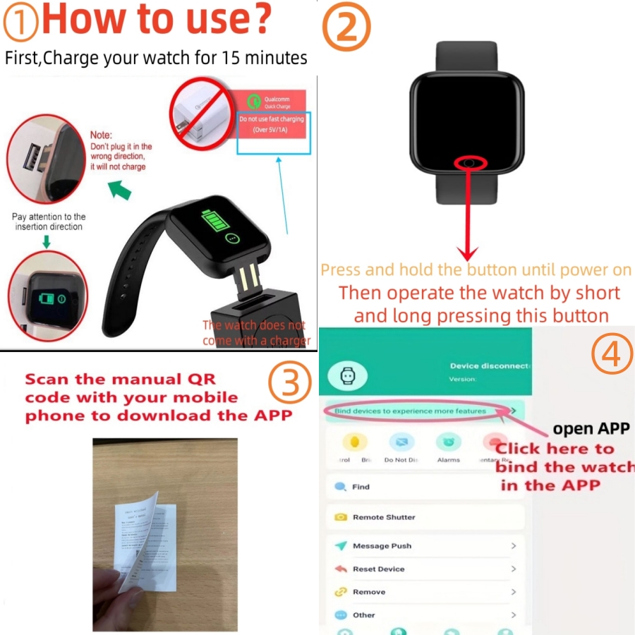 Sport Smartwatch Fitness Brace – Android Smartwatch Accessories recenzja i cena