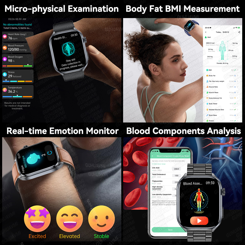 2026 New AI Health Care Accura – Android Smartwatch Accessories recenzja i cena