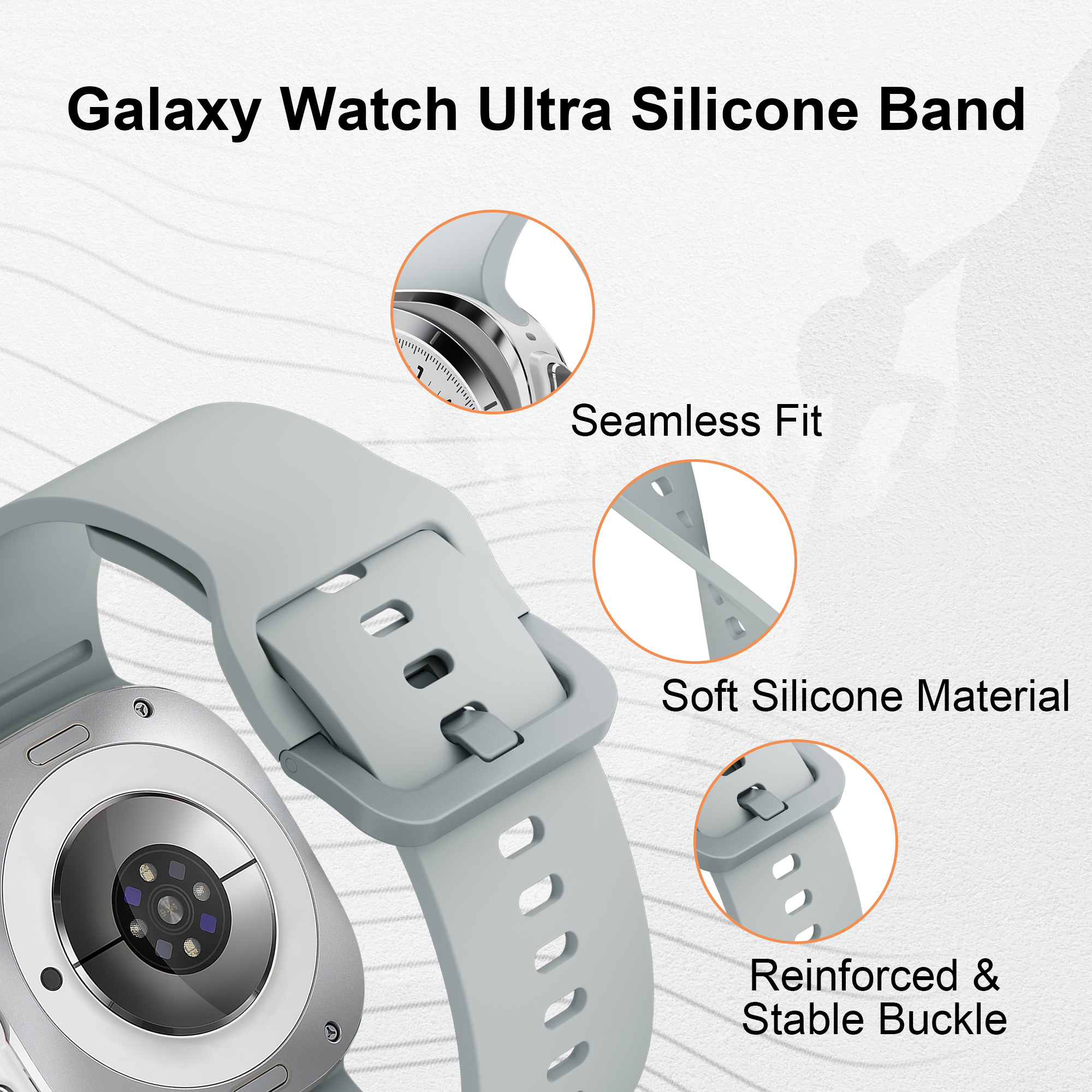 Original Silicone Band For Sam – Samsung Smartwatch Ultra Accessories recenzja i cena