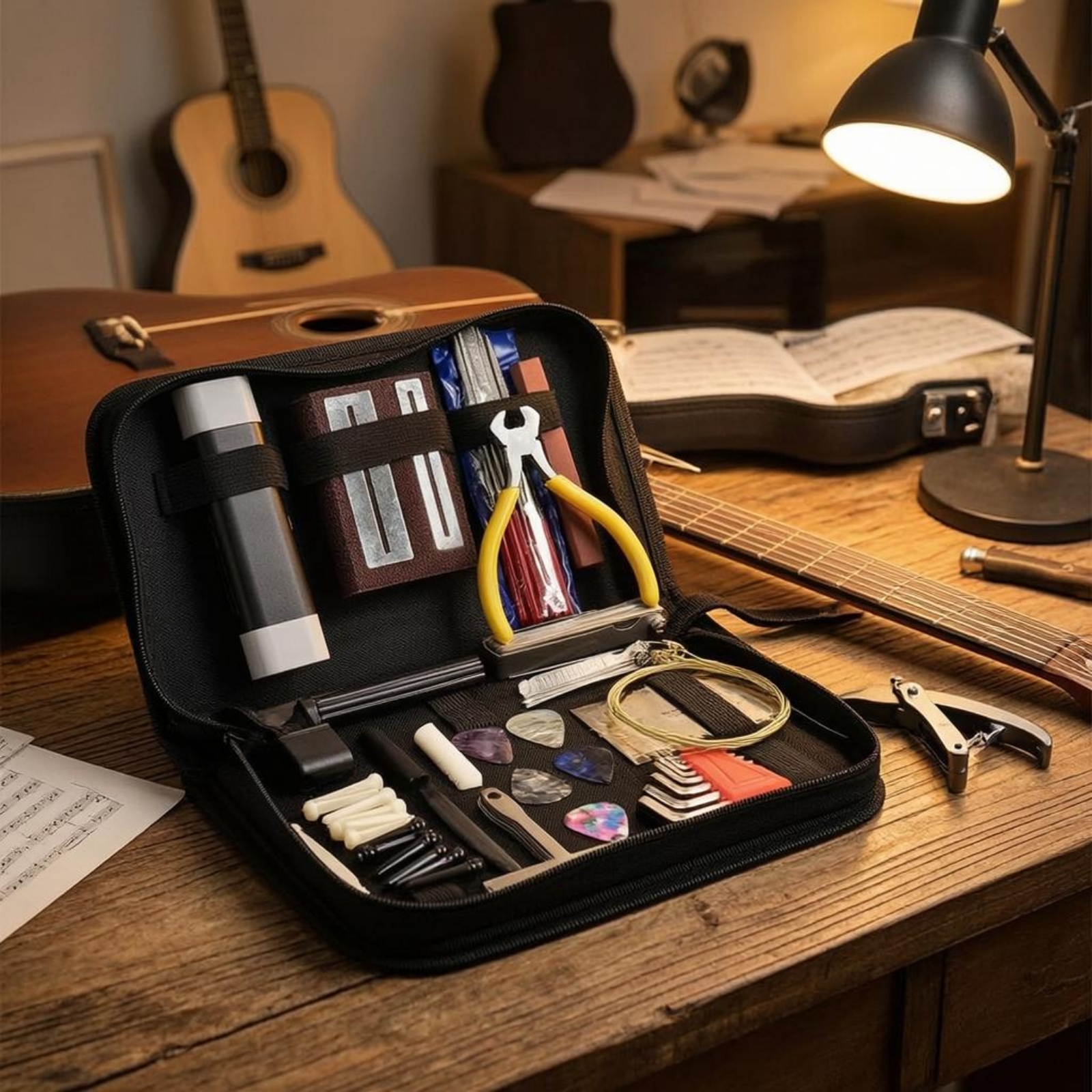 Guitar Repair Toolkit Elastic  – Tool Kit Strap Change recenzja i cena