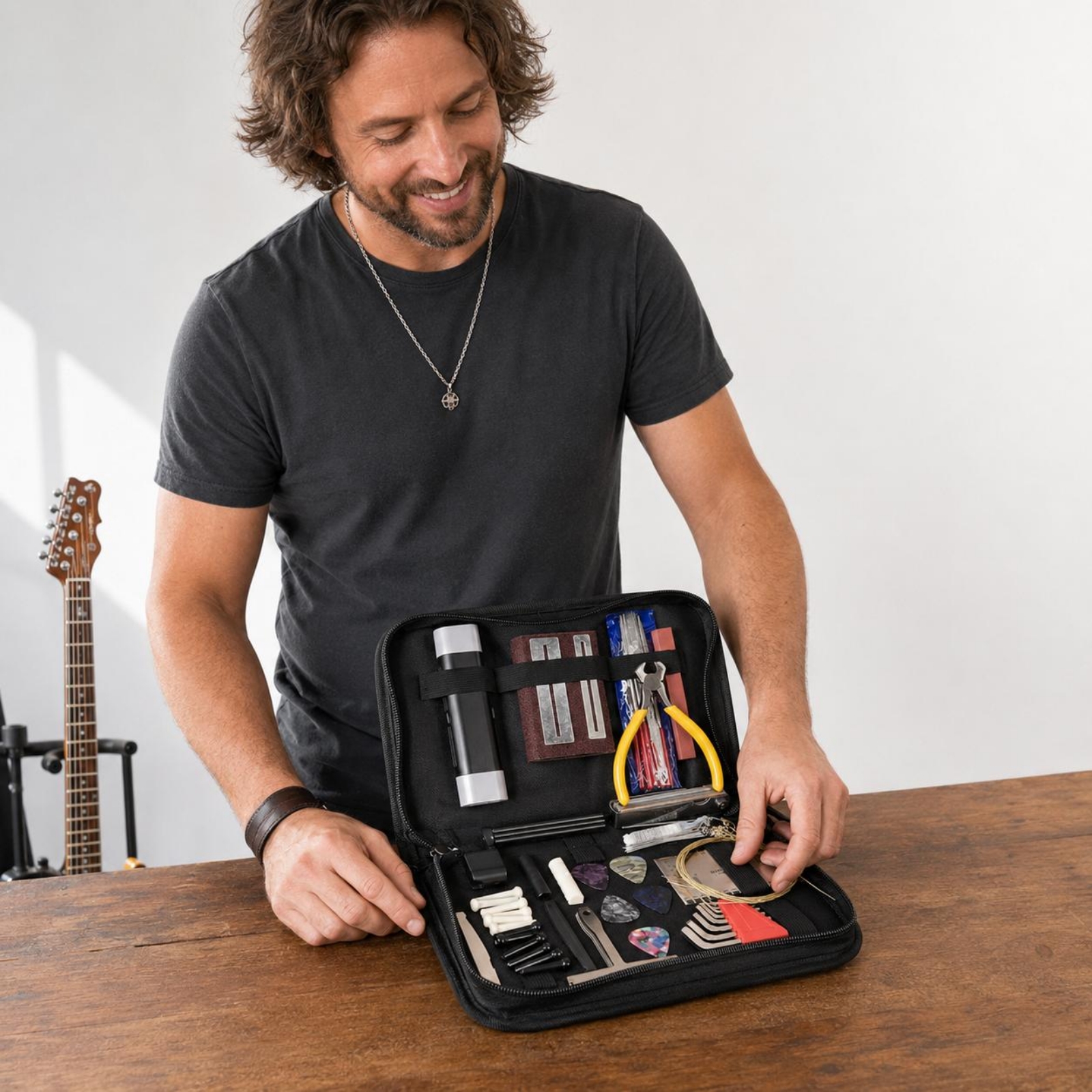 Guitar Repair Toolkit Elastic  – Tool Kit Strap Change recenzja i cena