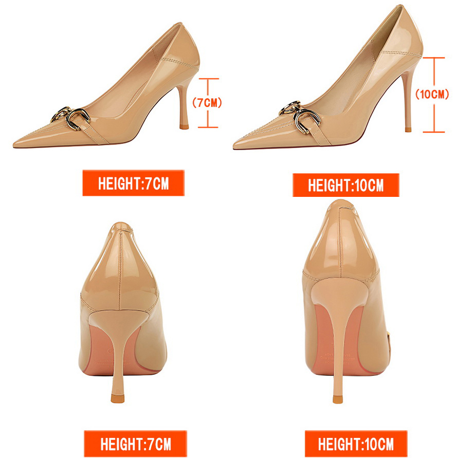 Luxury Women Pumps Metal Belt  – Leather Classic Strap recenzja i cena
