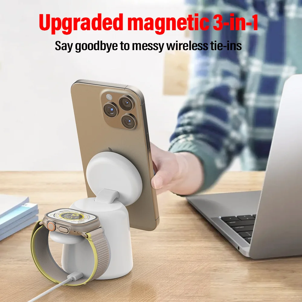 3 in 1 Magnetic Wireless Charg – Smartwatch Ac recenzja i cena