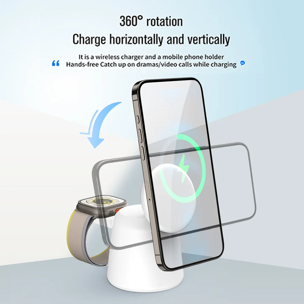3 in 1 Magnetic Wireless Charg – Smartwatch Ac recenzja i cena