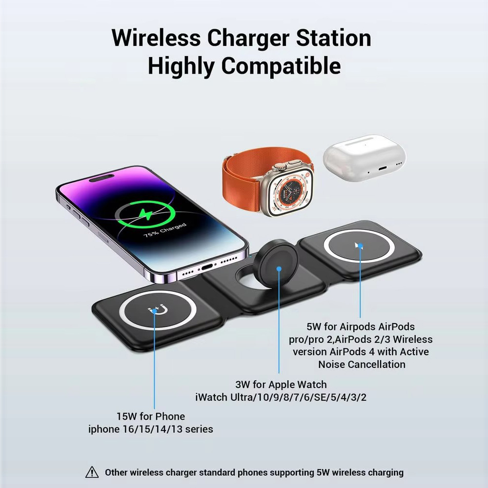 3-in-1 Magnetic Folding Wirele – Smartwatch Ac recenzja i cena
