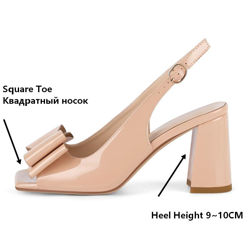 Onlymaker Women Square Toe Bow – Leather Classic Strap recenzja i cena