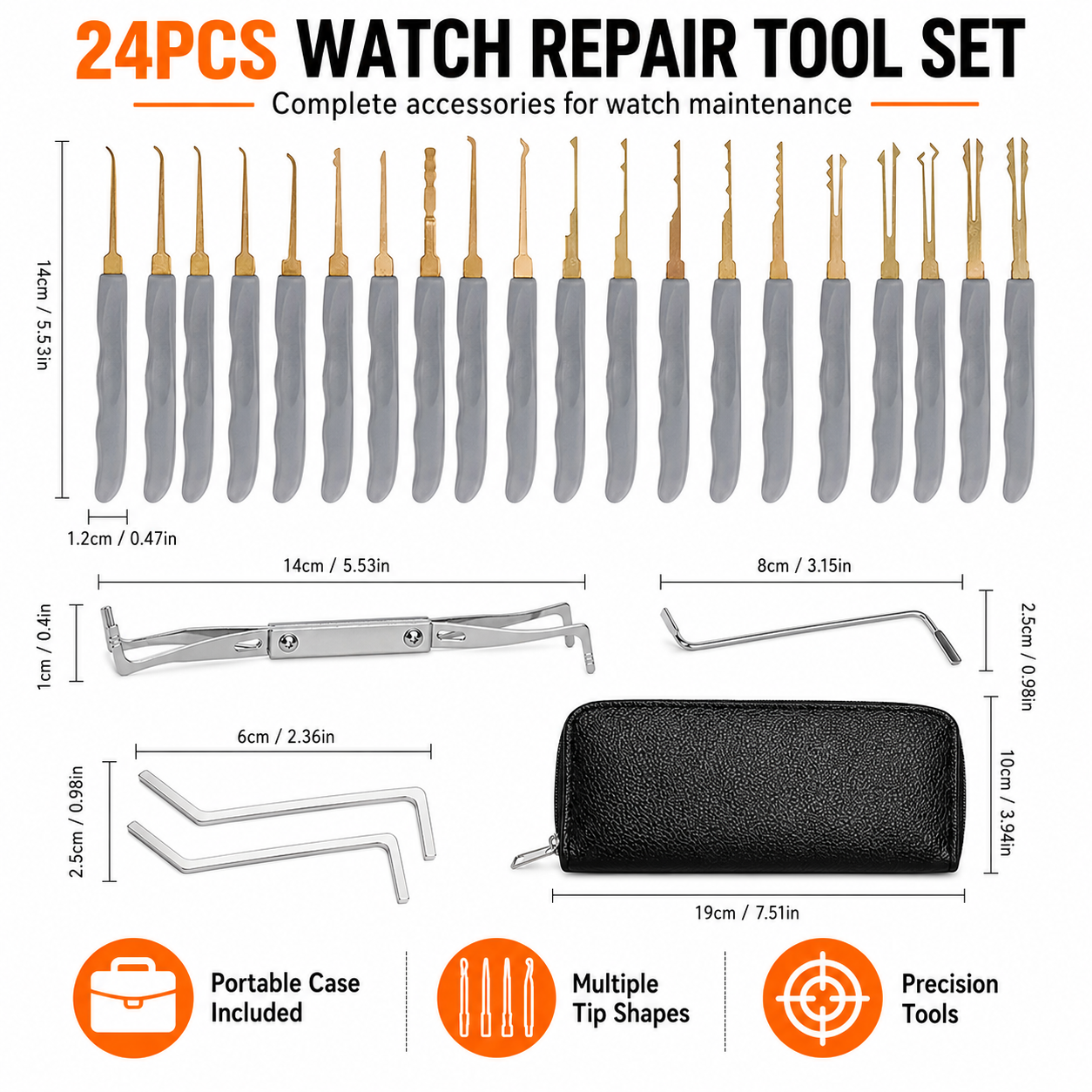 24PCS Professional Watchmaker  – Tool Kit Strap Change recenzja i cena