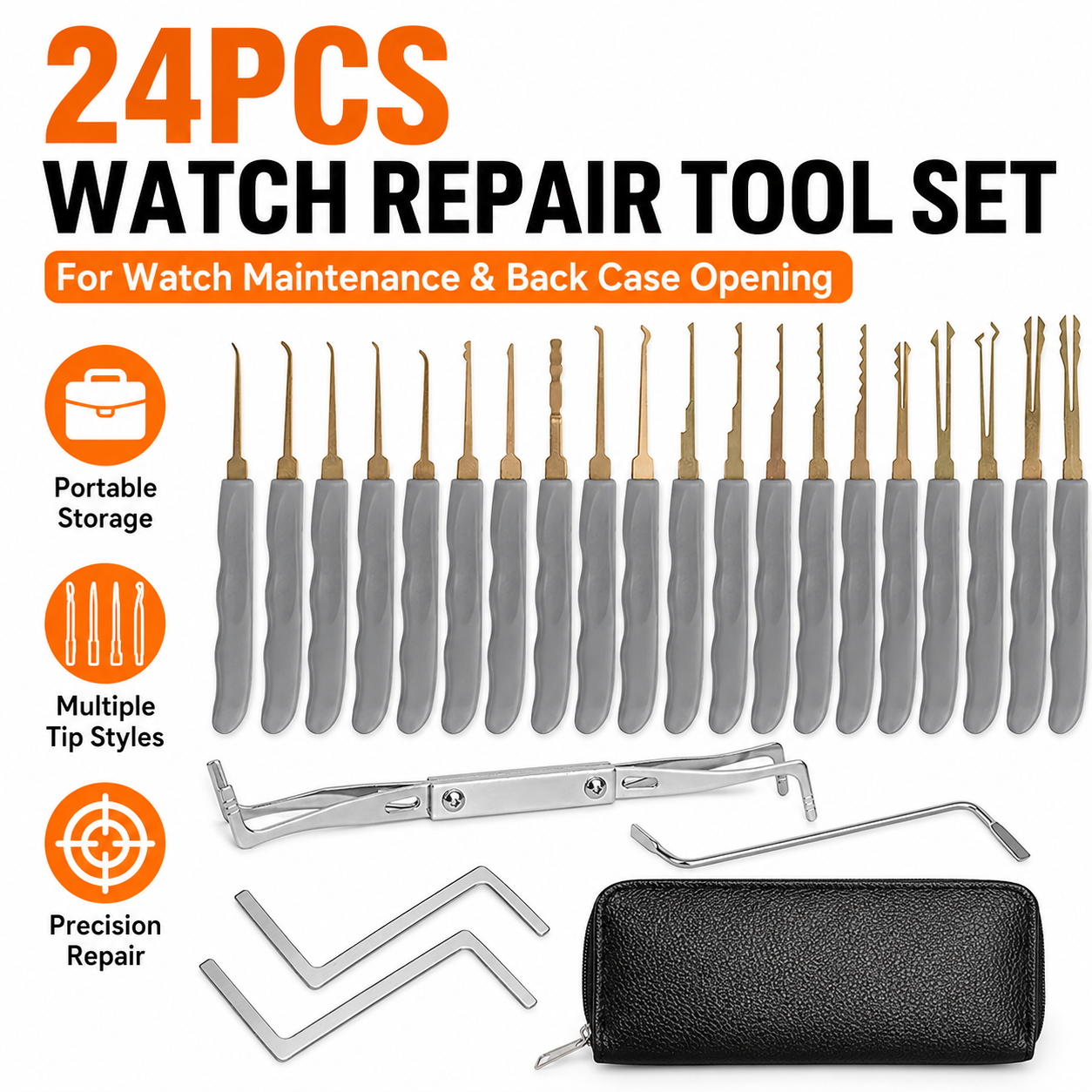 24PCS Professional Watchmaker  – Tool Kit Strap Change recenzja i cena