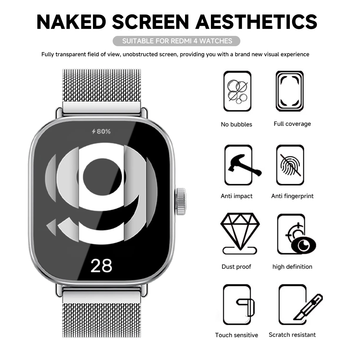 Tempered Glass for Xiaomi Redm – Smartwatch Icon recenzja i cena