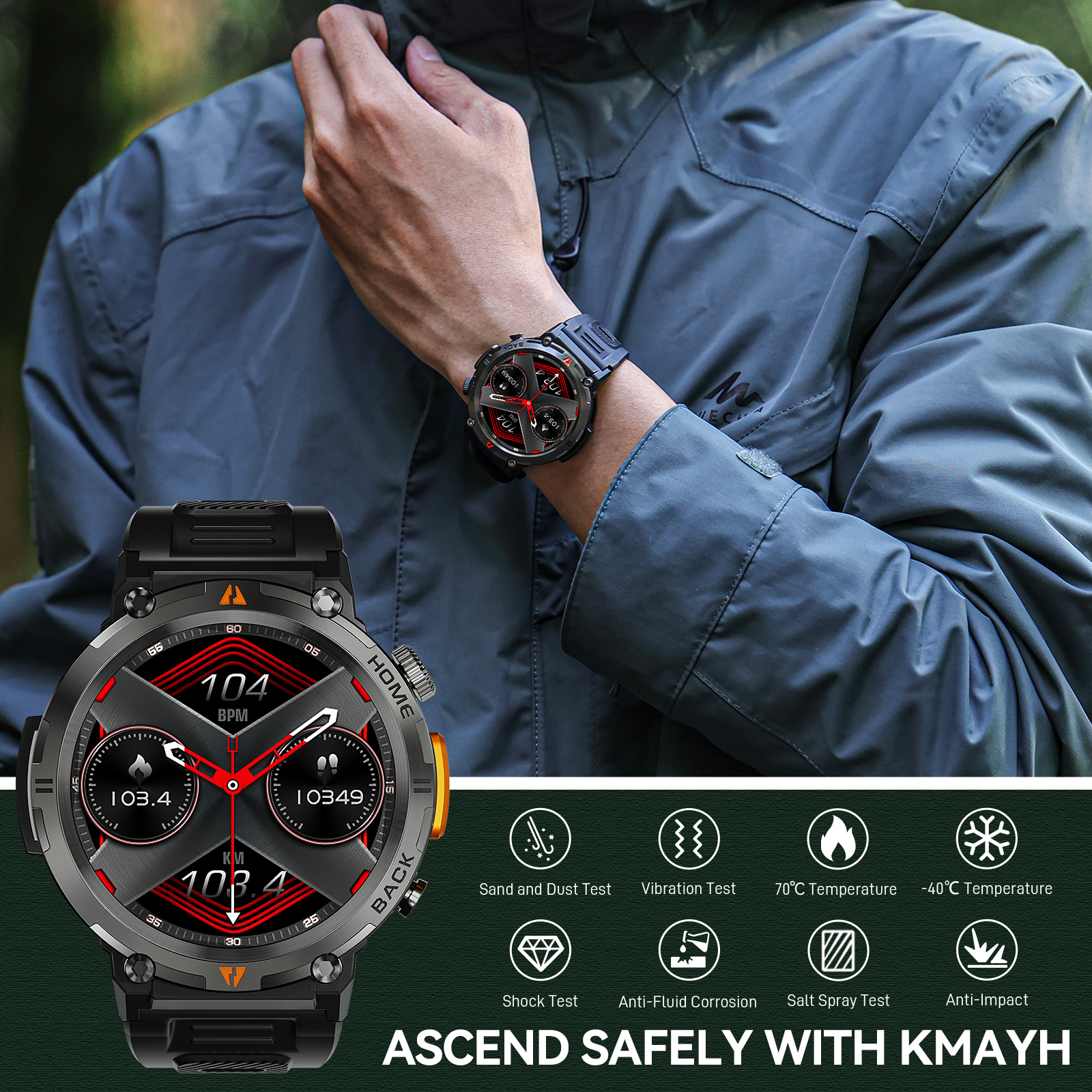 EIGIIS KE3 Bluetooth Call Smar – Smartwatch Faces recenzja i cena