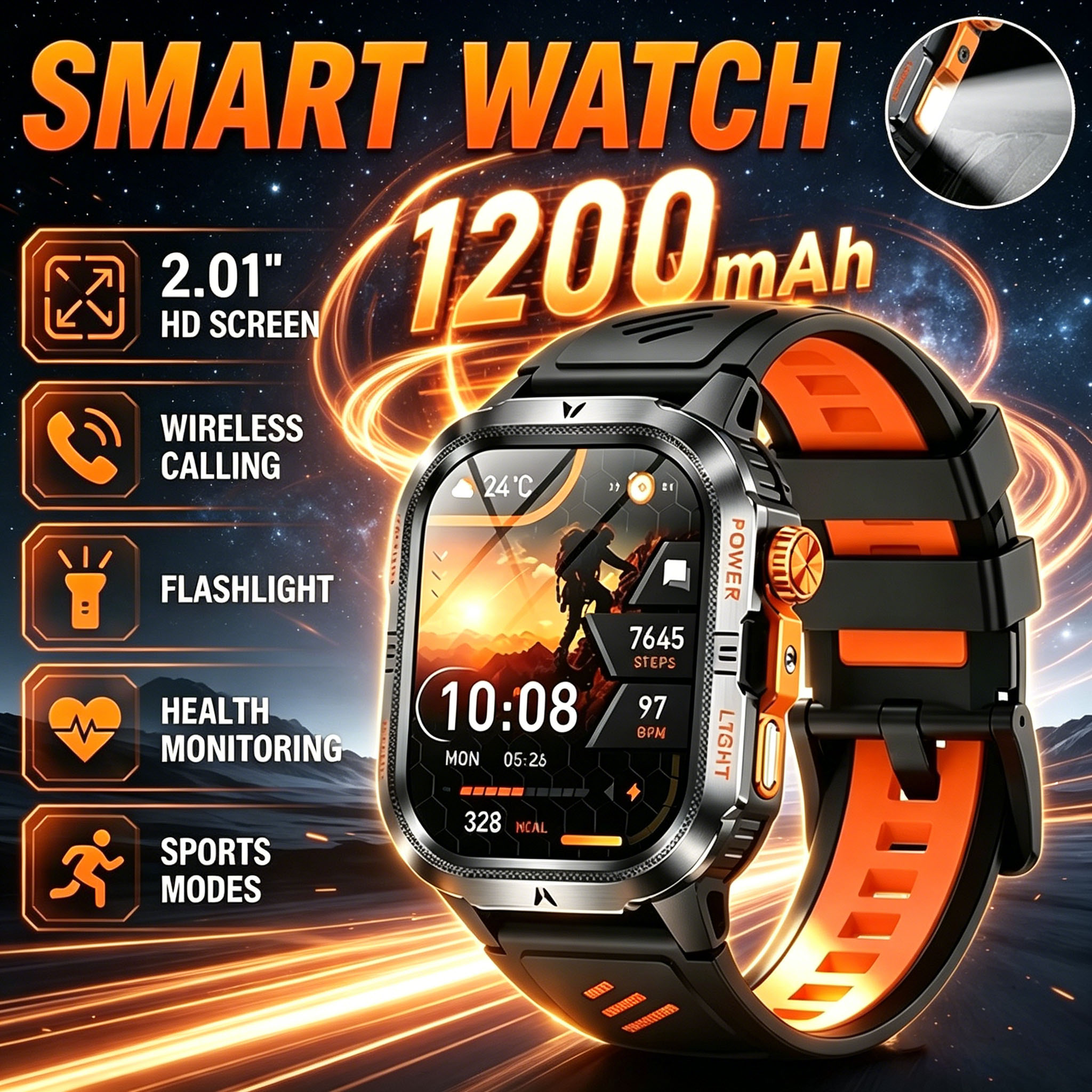 2026 Rugged Military Smart Wat – Smartwatch M Active recenzja i cena