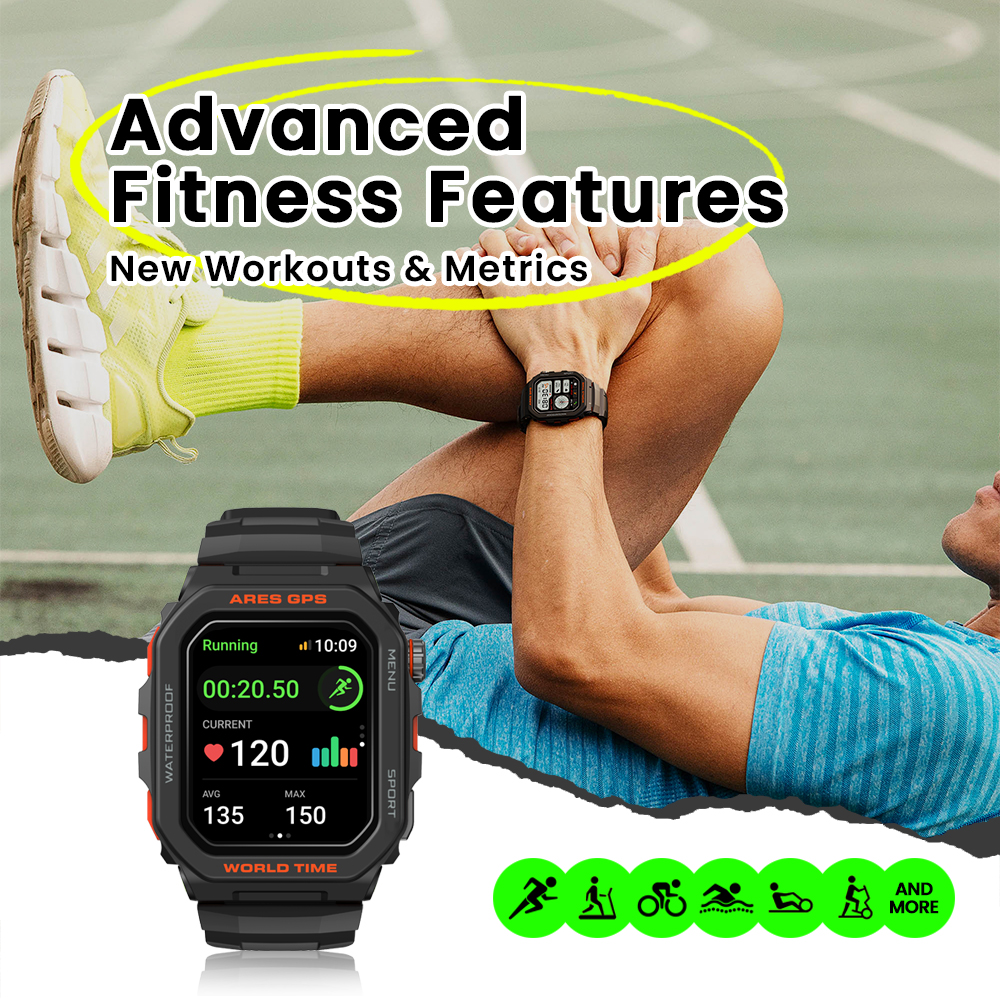 New Zeblaze Ares GPS Smart Wat – Smartwatch Faces recenzja i cena