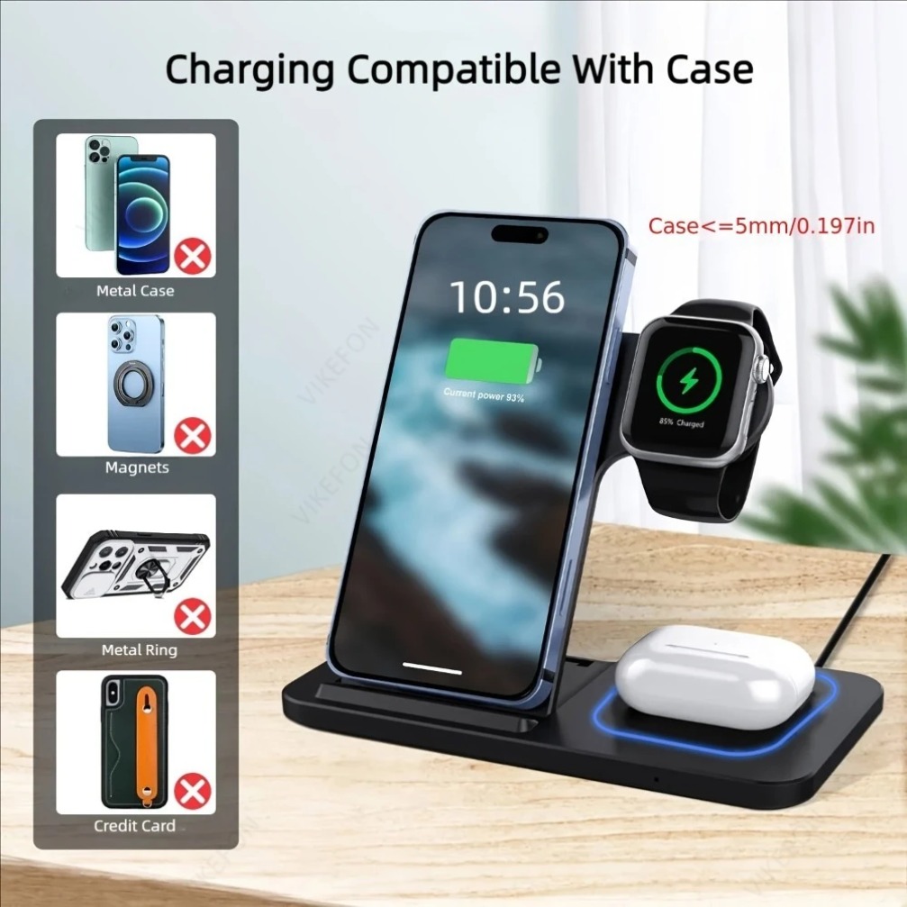 Foldable 3 in 1 Wireless Charg – Watch Charging Dock recenzja i cena