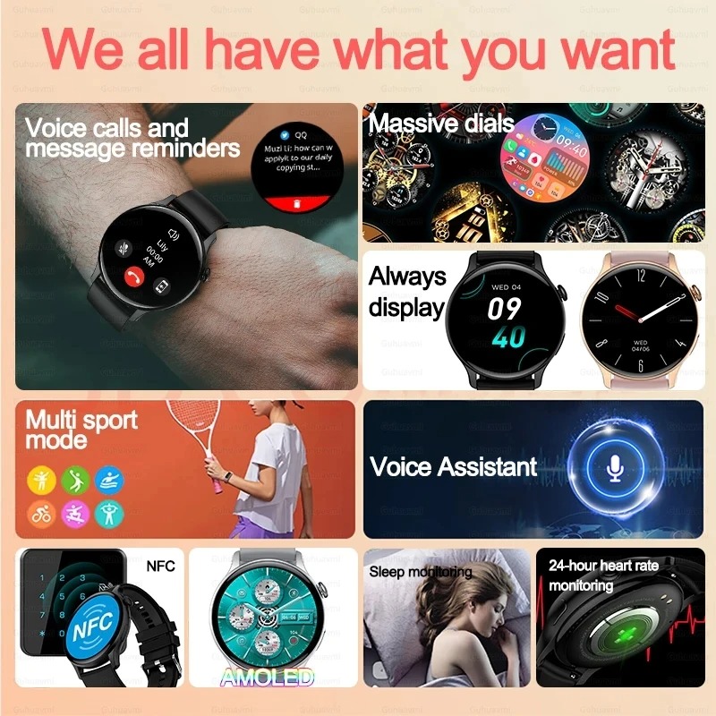 Women Smartwatch NFC AMOLED Sc – Smartwatch Nexus recenzja i cena