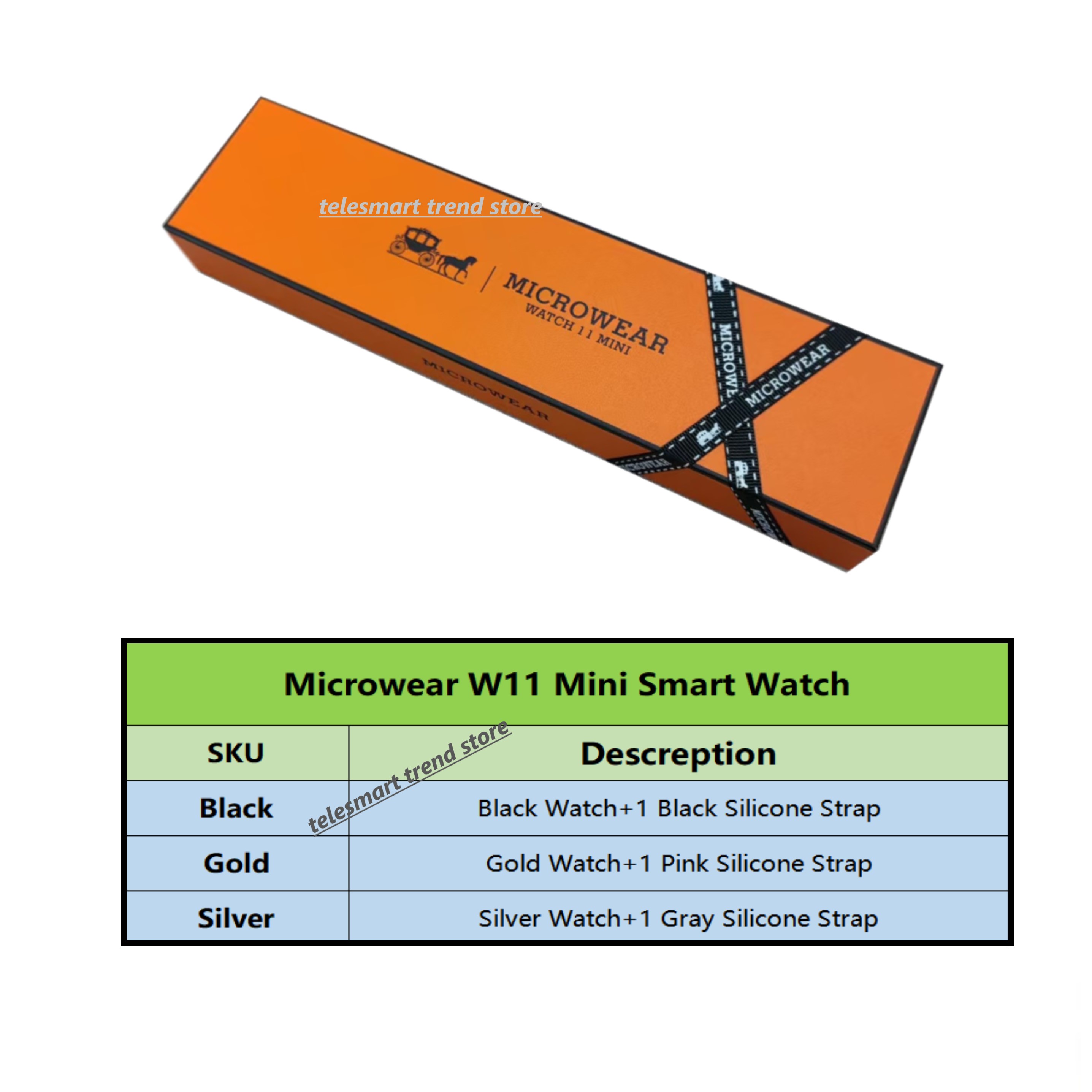 Official W11 Mini Smart Watch  – Smartwatch M Active recenzja i cena