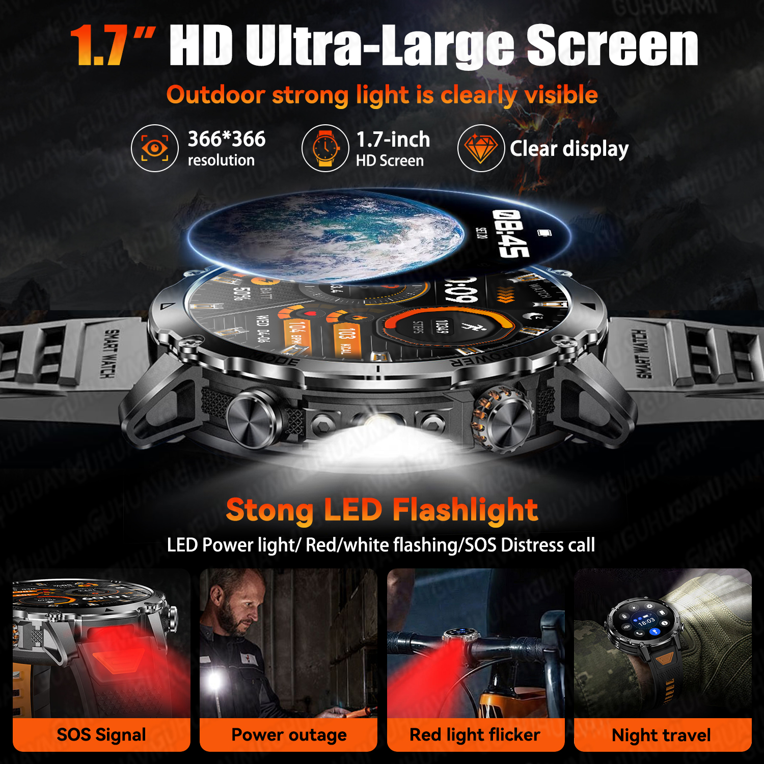 Newly Durable 1400mAh Large Ba – Android Smartwatch Accessories recenzja i cena