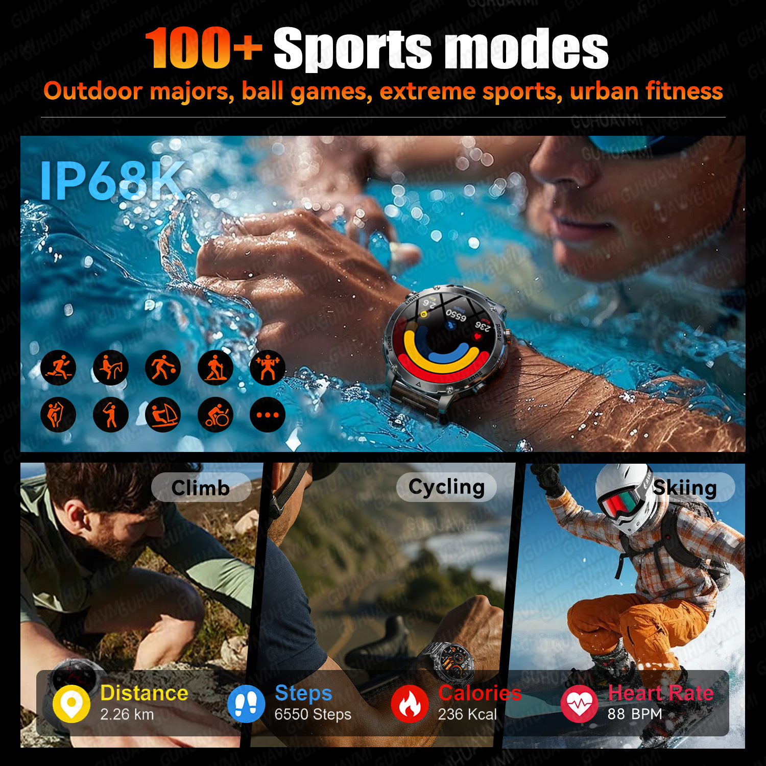 Newly Durable 1400mAh Large Ba – Android Smartwatch Accessories recenzja i cena
