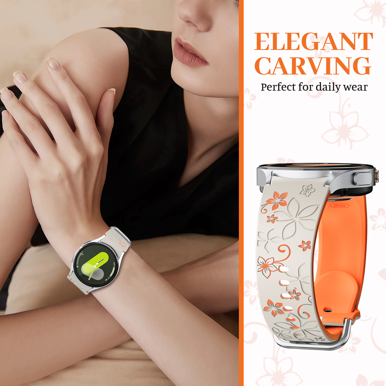 Engraved Silicone Band for Sam – Samsung Smartwatch Ultra Accessories recenzja i cena