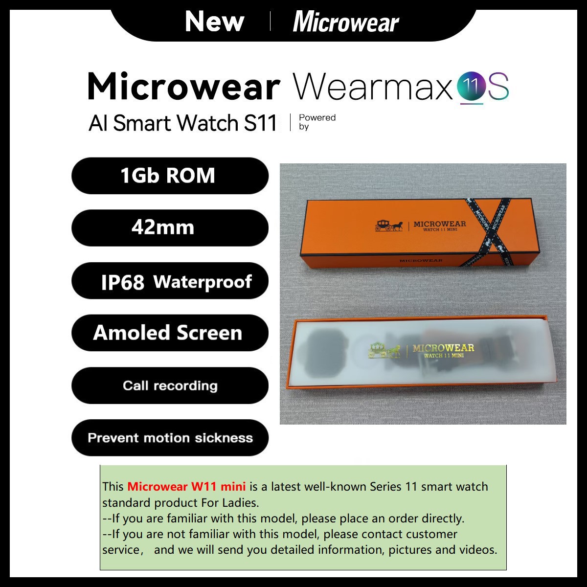 Microwear W11mini Watch11 Mini – Smartwatch M Active recenzja i cena