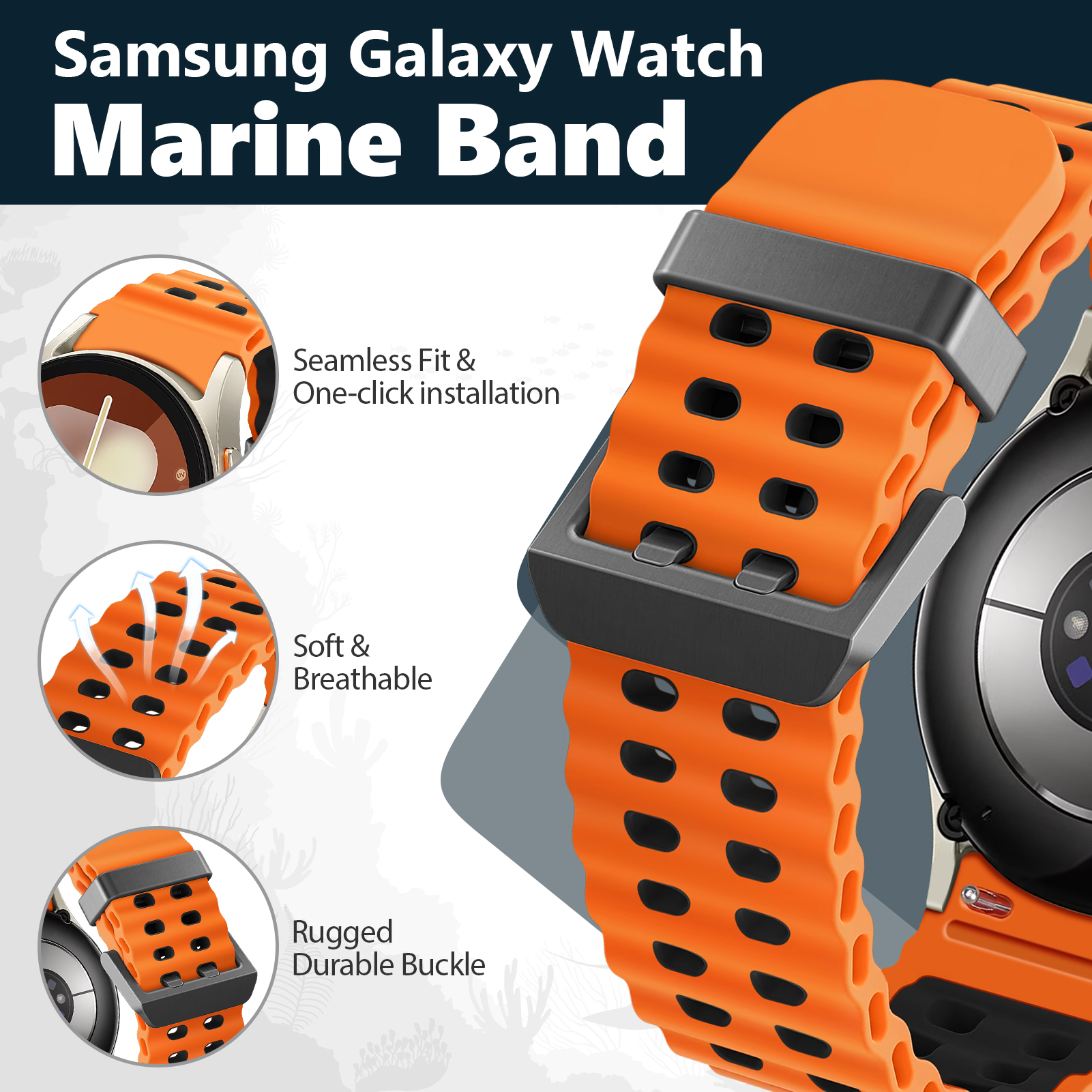 Marine Band for Samsung Galaxy – Samsung Smartwatch Ultra Accessories recenzja i cena