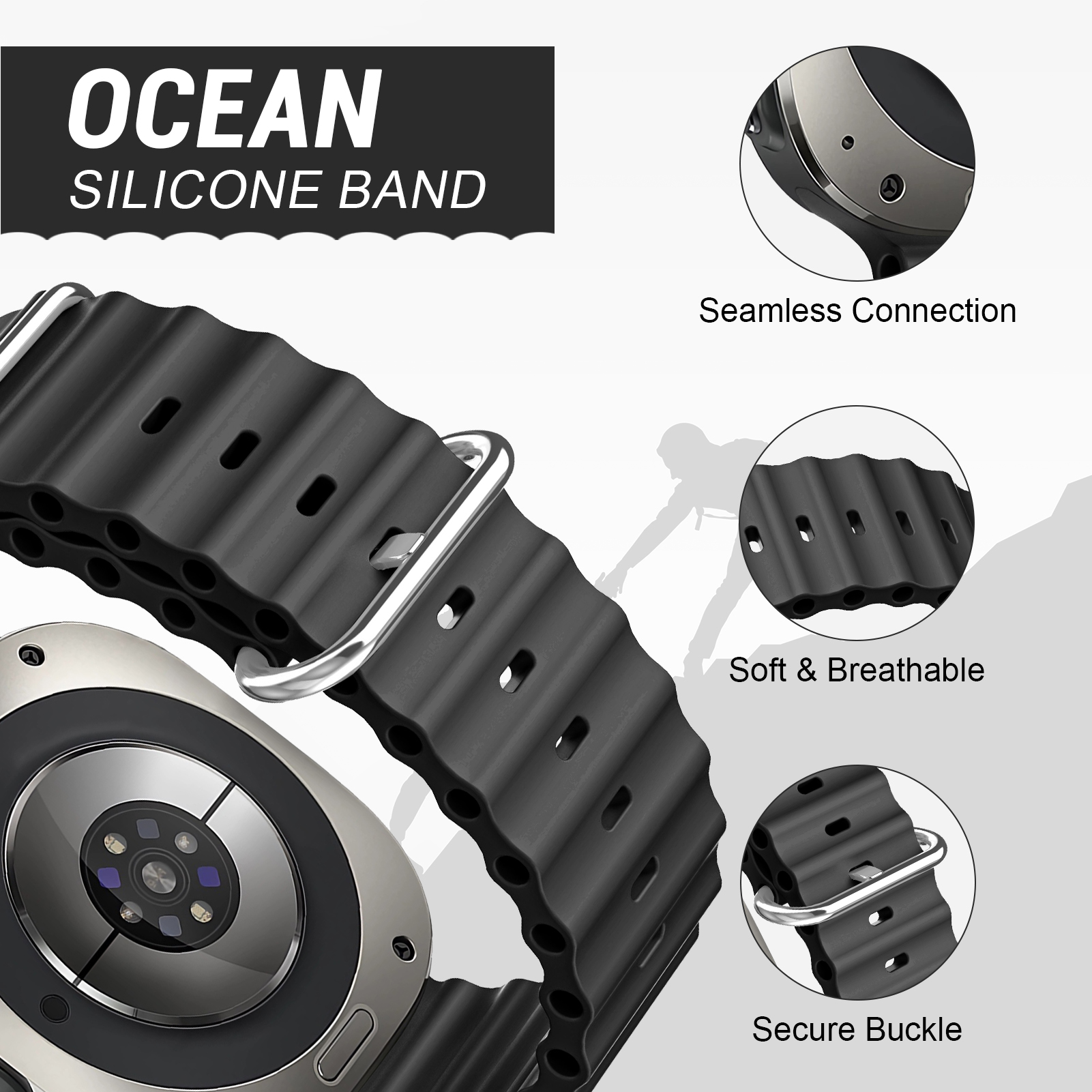 Ocean Band For Samsung Galaxy  – Samsung Smartwatch Ultra Accessories recenzja i cena